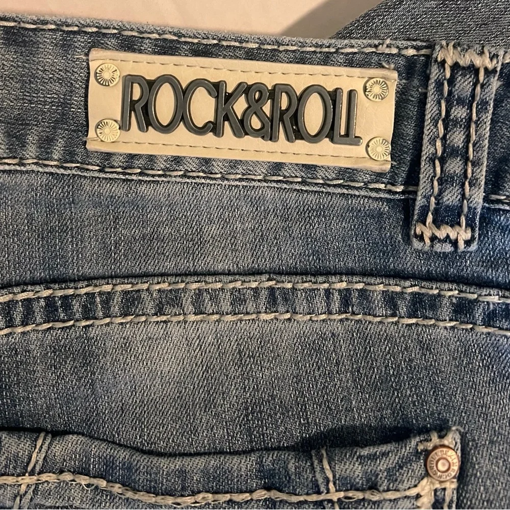 Rock & Roll Cowgirl Original Low Rise Jeans Style WO-4486 34 x 35 Long Tall Boot - Picture 6 of 6